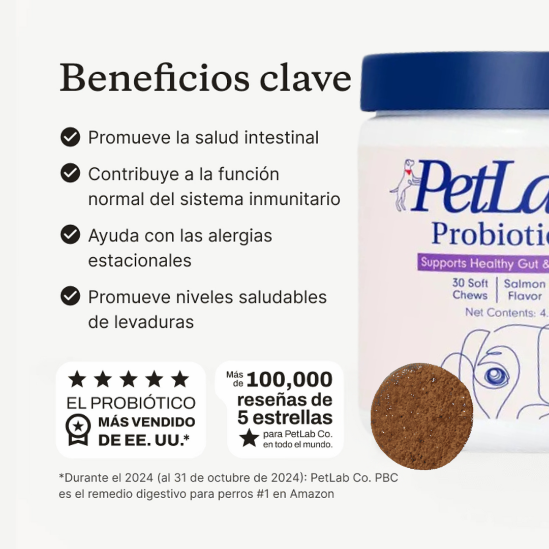El masticable probiótico blando para perros con respaldo científico