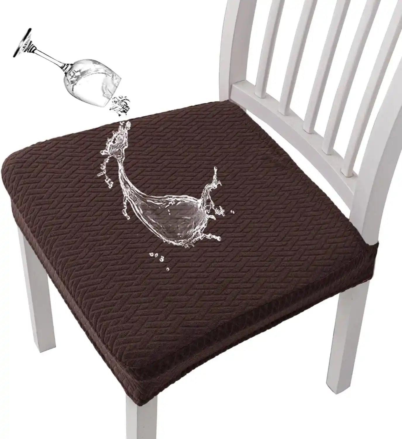 Set de 4 Fundas Protectoras para Silla en Jacquard Premium