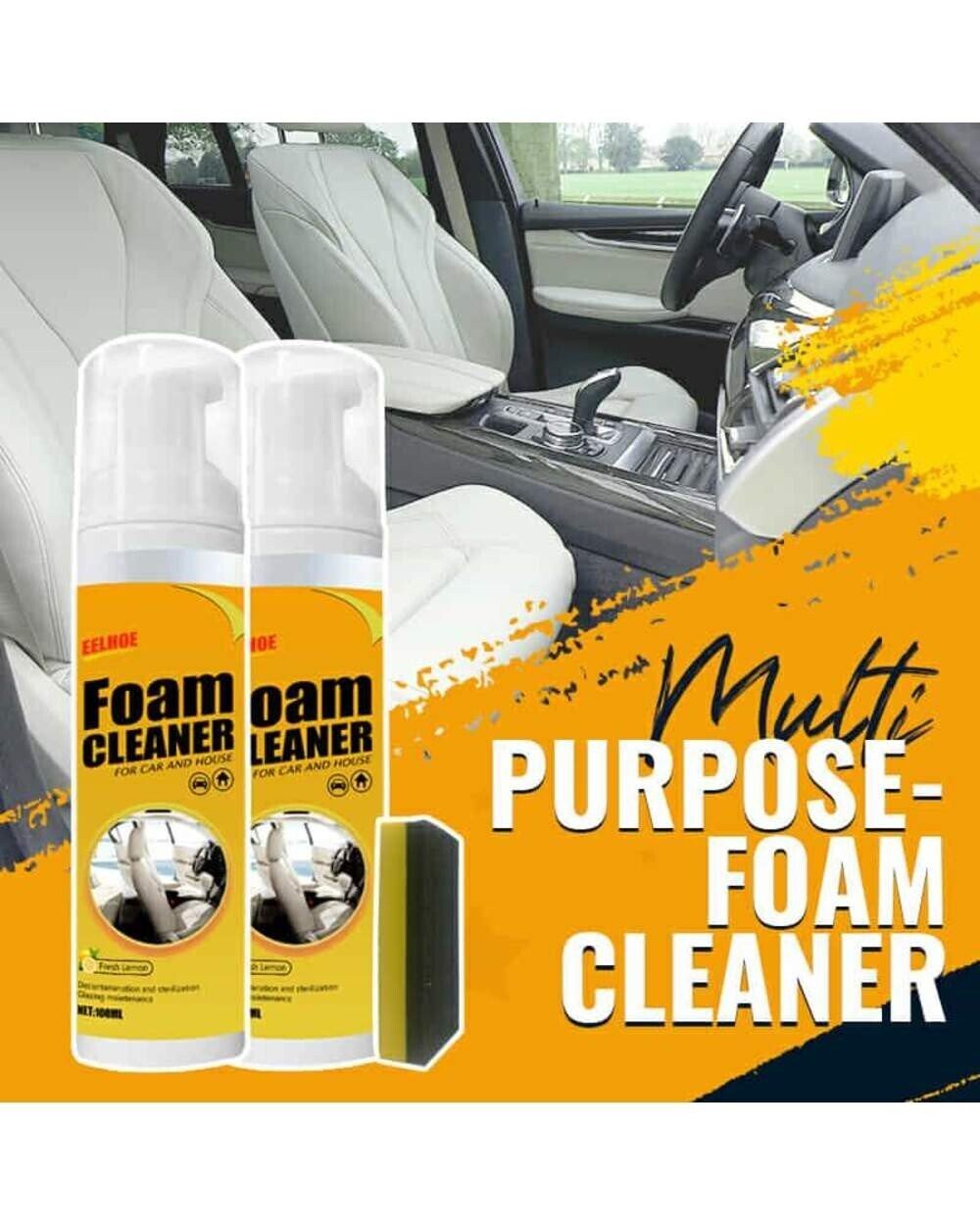FoamCleaner™ – Espuma Limpiadora Multisuperficies ¡Paga 1 y llévate 2! combo