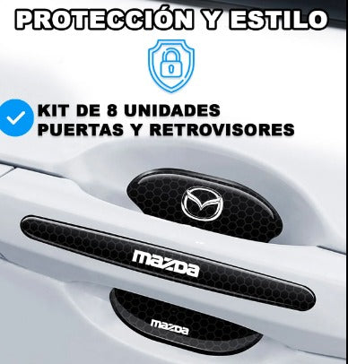 Kit de pegatinas transparentes o negras, personalizadas, anti rayones para vehículos