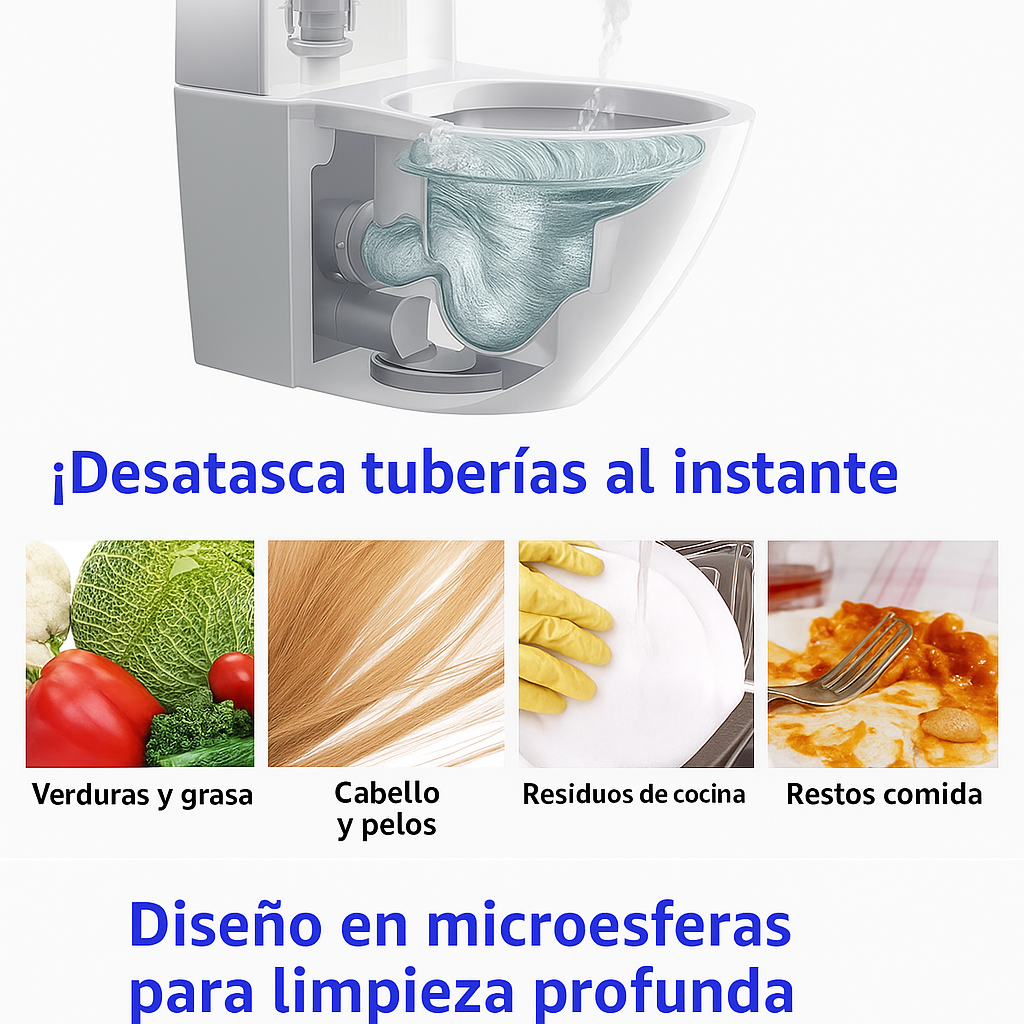 Tubilimpio - Poder Efectivo para Desagües 2X1
