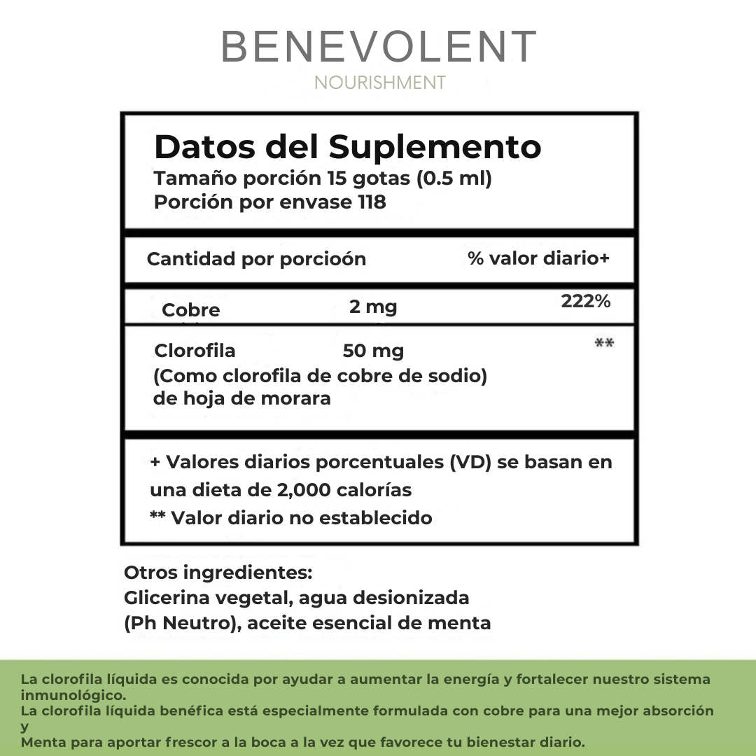Clorofila Líquida Natural – Tu cuerpo más ligero y fresco desde adentro