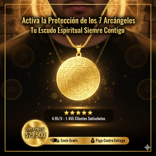 Collar Sello 7 Arcángeles + Caja de regalo