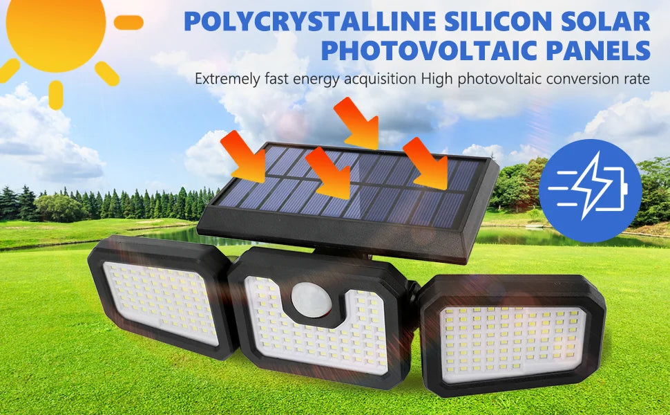 Luz Solar LED Inteligente con Sensor de Movimiento – Seguridad y Eficiencia para tu Hogar