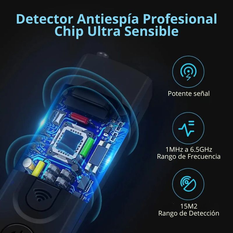 SpyGuard Pro (Grado Militar, con Detección Integrada de RF y Rastreo GPS)
