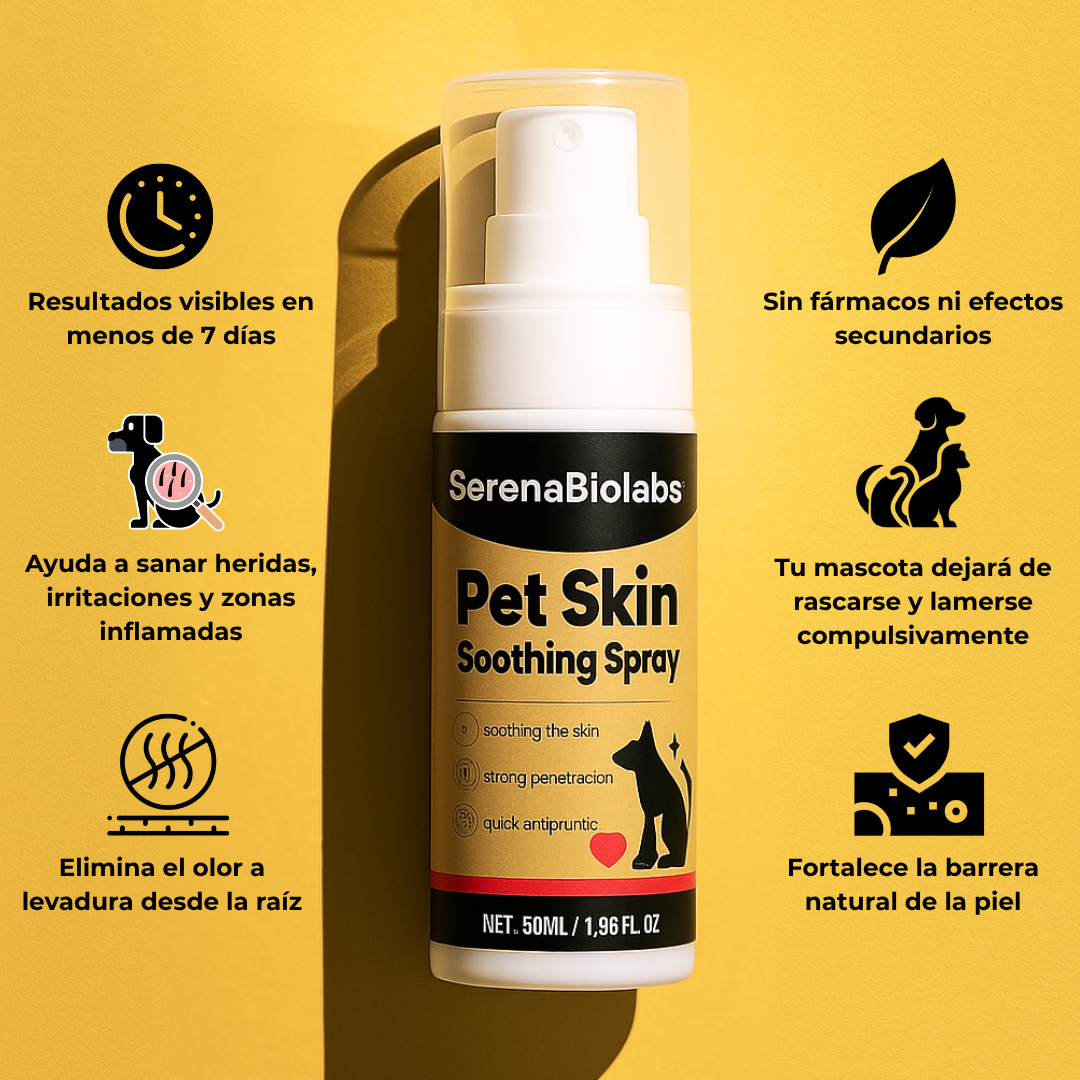 SerenaBiolabs™ Spray – Recupera la calma y el bienestar en la piel de tu mascota